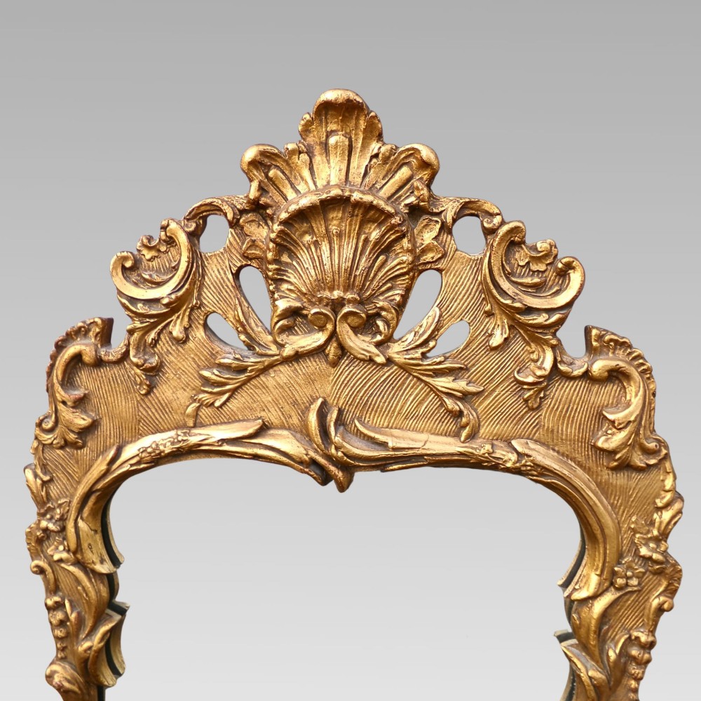 Original Quality Vintage Gold Gilt Acanthus Leaf Wall Mirror View II