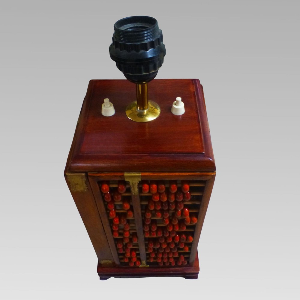 Original Quality Vintage Oriental Chinese Abacus Decorative Table Lamp View II