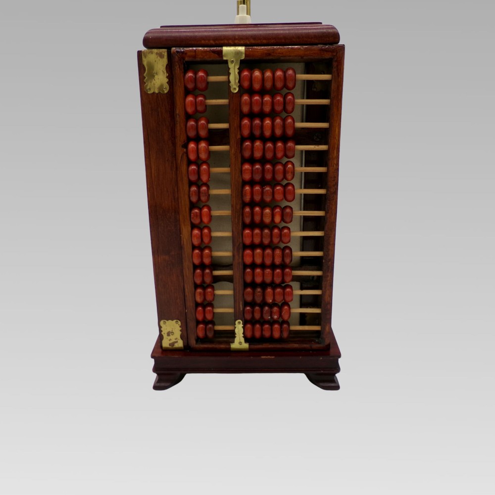 Original Quality Vintage Oriental Chinese Abacus Decorative Table Lamp View IV