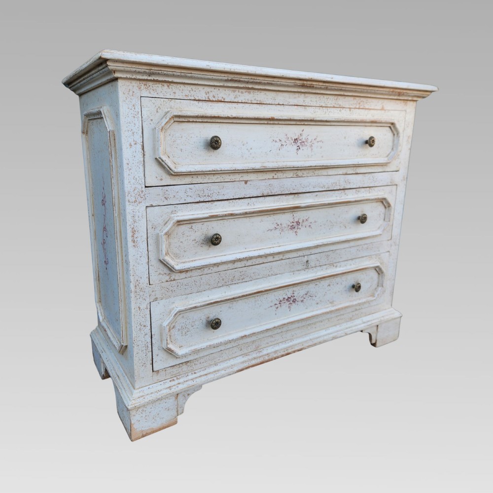 Stunning Hand Painted Swedish Antique Original Quality Chest of Drawers