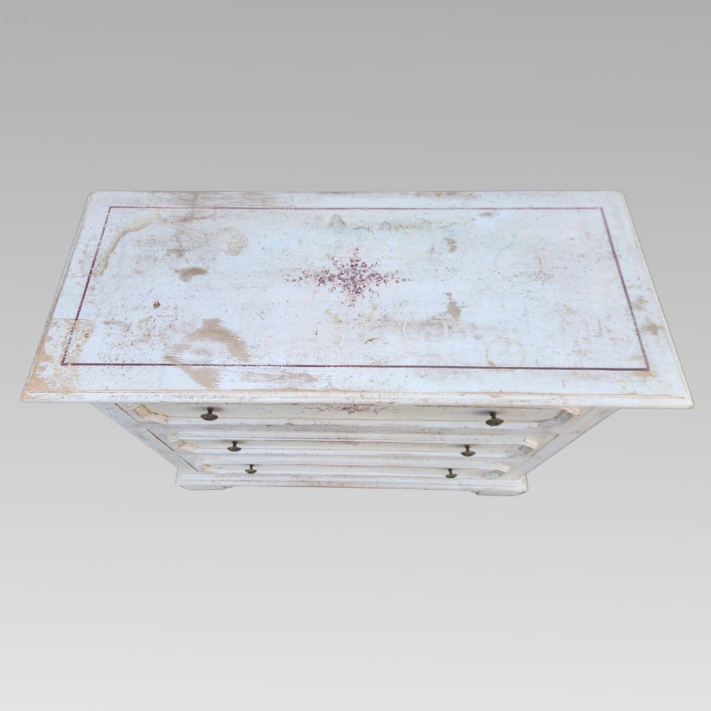 Stunning Hand Painted Swedish Antique Original Quality Chest of Drawers View III