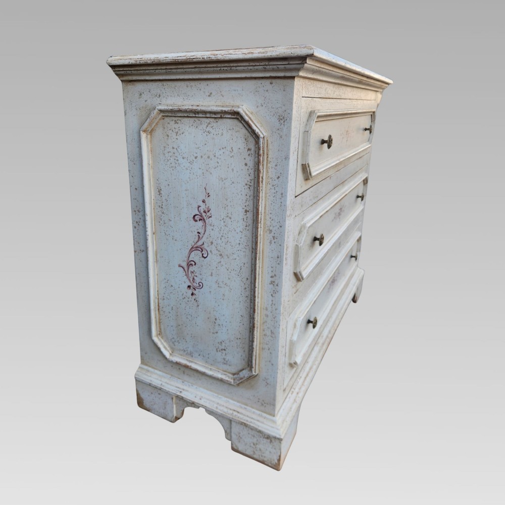 Stunning Hand Painted Swedish Antique Original Quality Chest of Drawers View IV