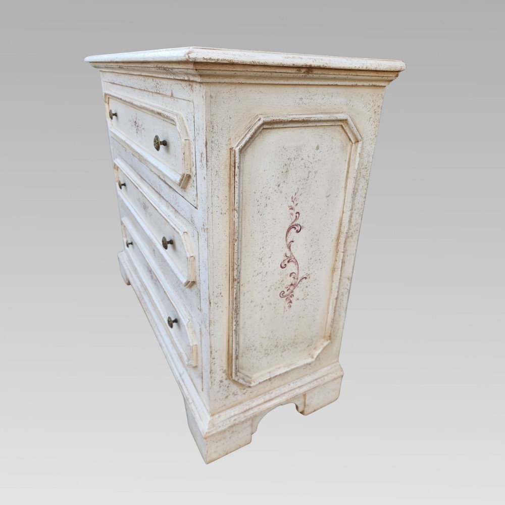 Stunning Hand Painted Swedish Antique Original Quality Chest of Drawers View V