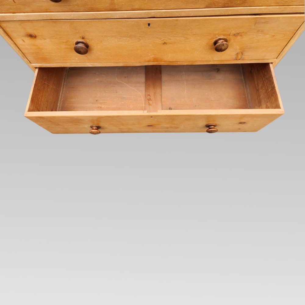 Exceptional Antique 19th Century Victorian Pine Chest of Drawers View VIII