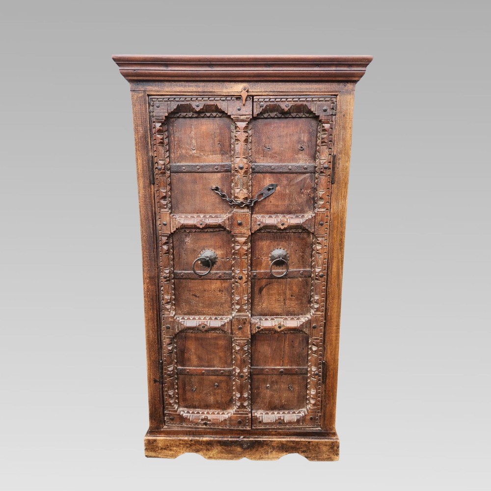 Fabulous Unique Quality Antique Indian Reclaimed Teak Storage Cupboard Wardrobe