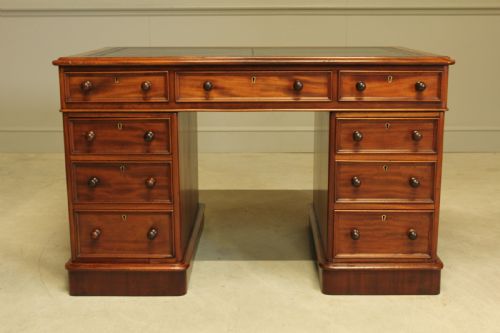 fig 1. A VICTORIAN MAHOGANY WRITING DESK