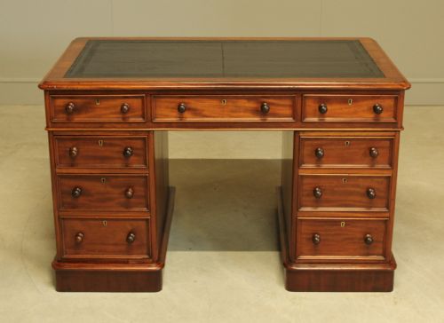 fig 2. A VICTORIAN MAHOGANY WRITING DESK