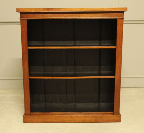 A Victorian Walnut Open Bookcase.