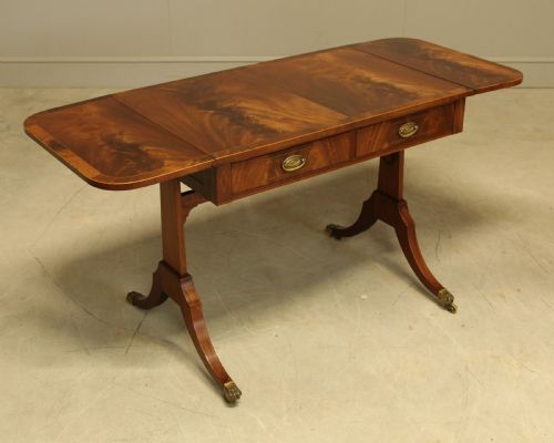 A 19th Century Curl Mahogany Sofa Table