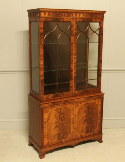fig 1. An early 20th-century mahogany glazed display cabinet.