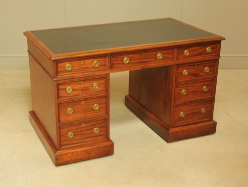 fig 1. A VICTORIAN MAHOGANY WRITING DESK.