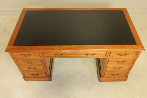 fig 2. Early 20th Century Mahogany Banker's Desk