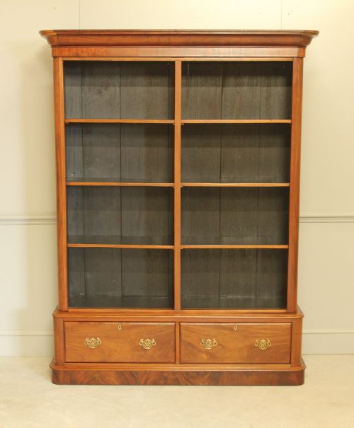 STUNNING VICTORIAN MAHOGANY BOOKCASE - ADDITIONAL PHOTO 1