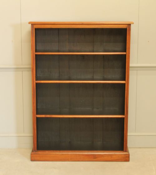 ELEGANT MAHOGANY TALL OPEN BOOKCASE - ADDITIONAL PHOTO 1