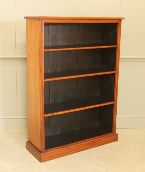 ELEGANT MAHOGANY TALL OPEN BOOKCASE - ADDITIONAL PHOTO 2