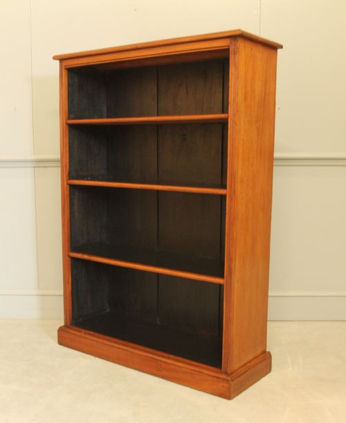 ELEGANT MAHOGANY TALL OPEN BOOKCASE - ADDITIONAL PHOTO 3