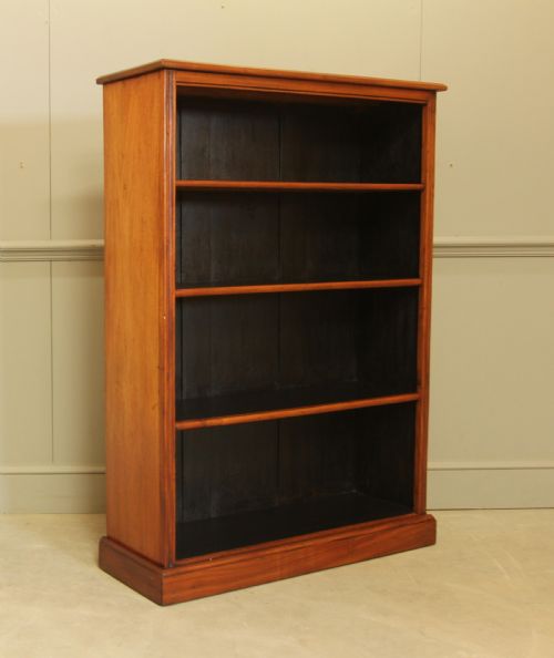 ELEGANT MAHOGANY TALL OPEN BOOKCASE - ADDITIONAL PHOTO 4