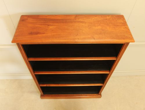 ELEGANT MAHOGANY TALL OPEN BOOKCASE - ADDITIONAL PHOTO 6
