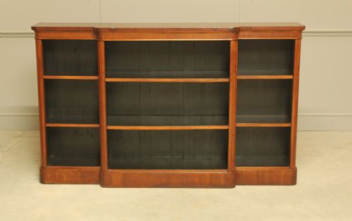 Victorian Mahogany Breakfront Bookcase