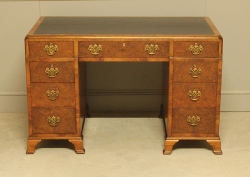 BURR WALNUT WRITING DESK - ADDITIONAL PHOTO 1
