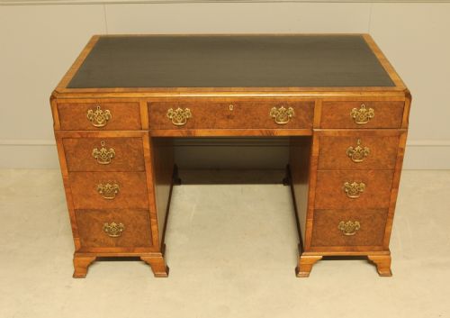 BURR WALNUT WRITING DESK - ADDITIONAL PHOTO 4