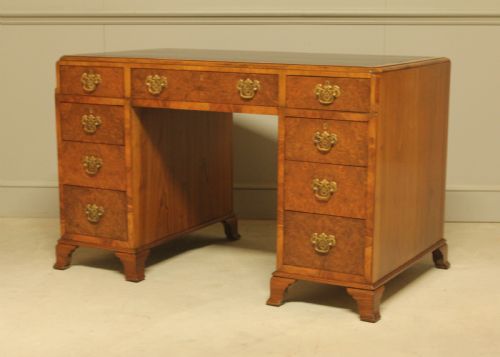 BURR WALNUT WRITING DESK - ADDITIONAL PHOTO 7