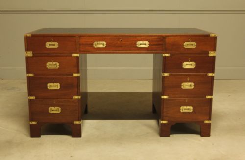 fig 2. mahogany military desk from the early 20th century