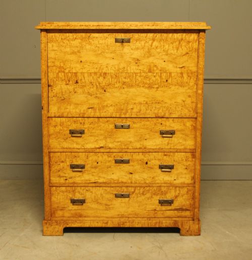 19THCENTURY SWEDISH MASUR BIRCH SECRETAIRE - ADDITIONAL PHOTO 1