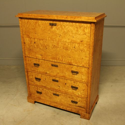 19THCENTURY SWEDISH MASUR BIRCH SECRETAIRE - ADDITIONAL PHOTO 3