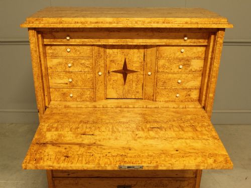 19THCENTURY SWEDISH MASUR BIRCH SECRETAIRE - ADDITIONAL PHOTO 8