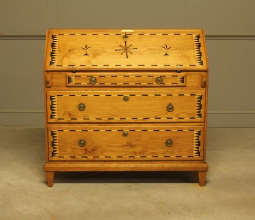 fig 1. 19th-century Swedish oak bureau