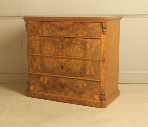 fig 2. A superb 19th‑century burr walnut chest of drawers