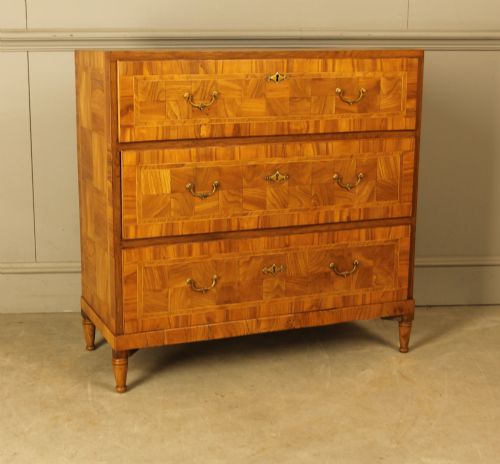 fig 2. Early 19th‑Century walnut Danish Chest of Drawers