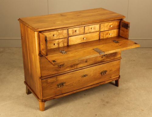 19th Century Swedish Oak Secretaire