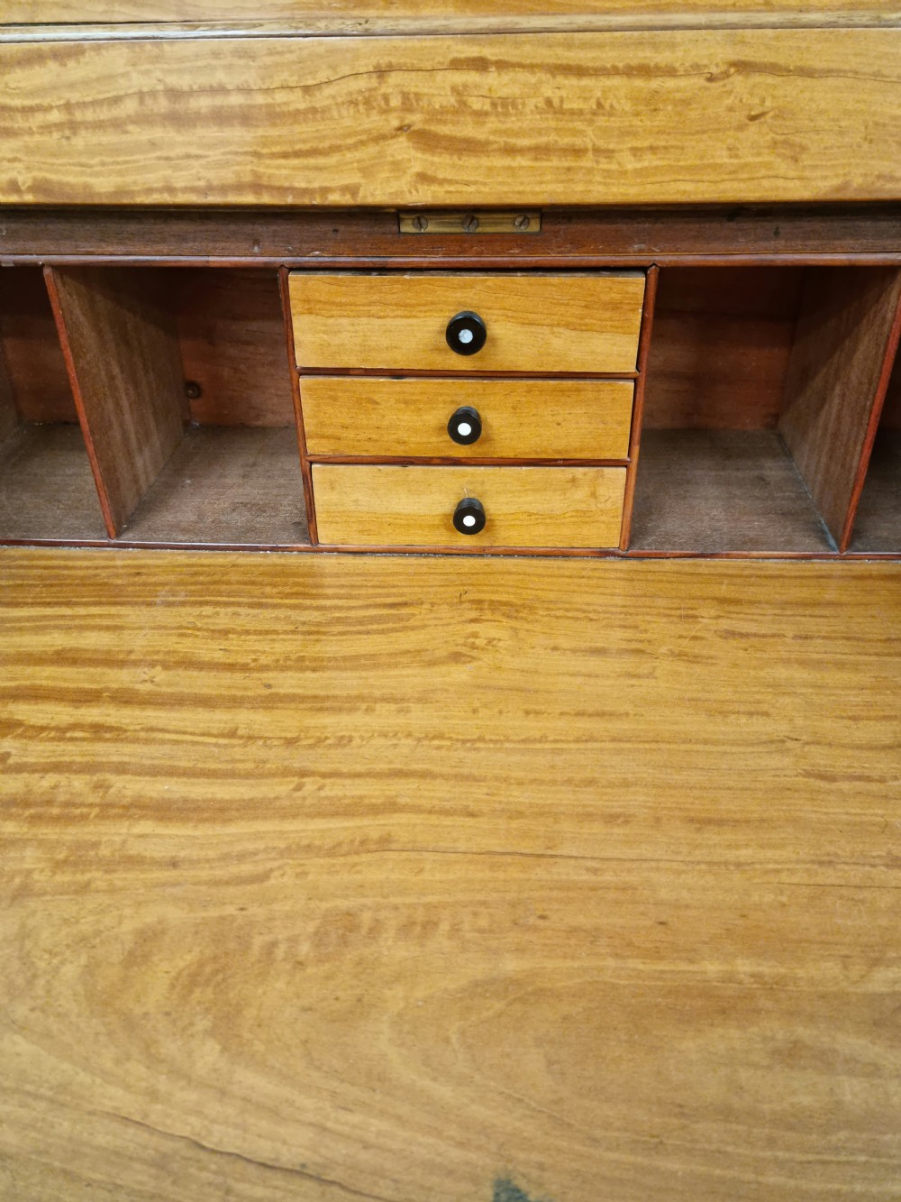 A Victorian burr walnut Davenport  View XIII