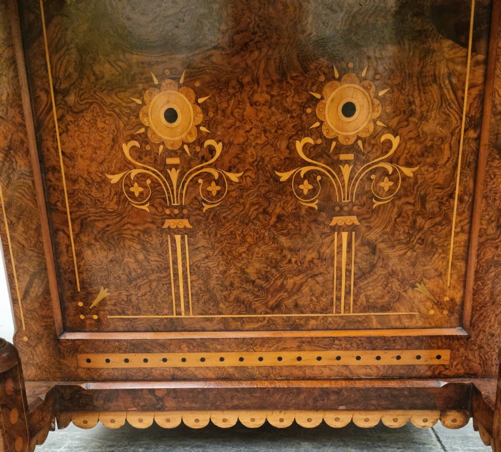 A Victorian burr walnut Davenport  View XV