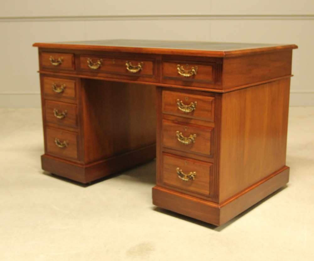An early 20th century mahogany writing desk. View V