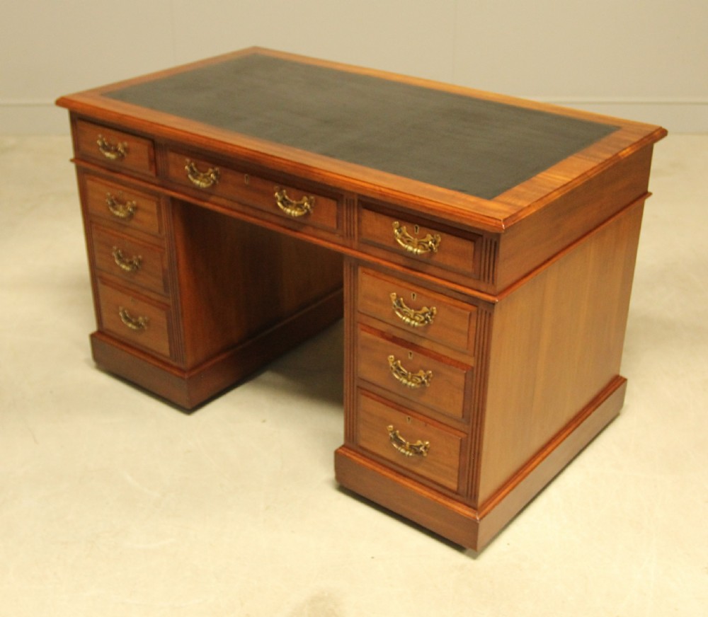 An early 20th century mahogany writing desk. View VII
