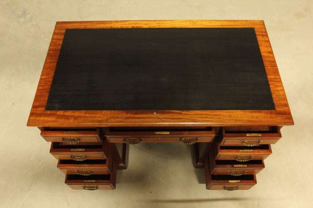 An early 20th century mahogany writing desk. View VIII