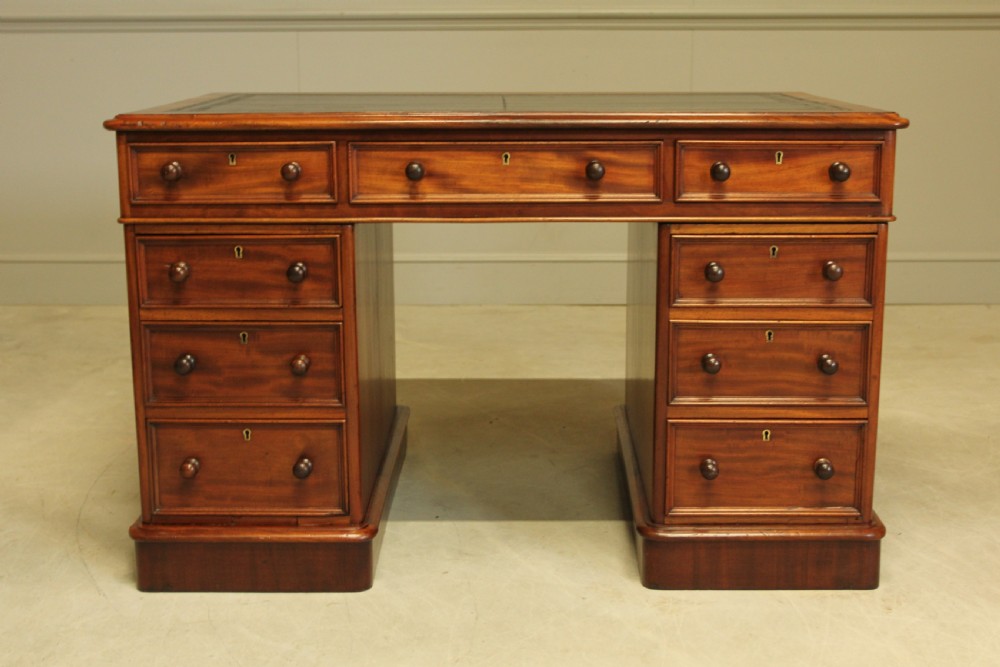 A VICTORIAN MAHOGANY WRITING DESK View II