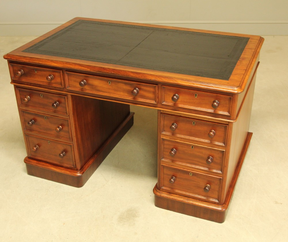 A VICTORIAN MAHOGANY WRITING DESK View V