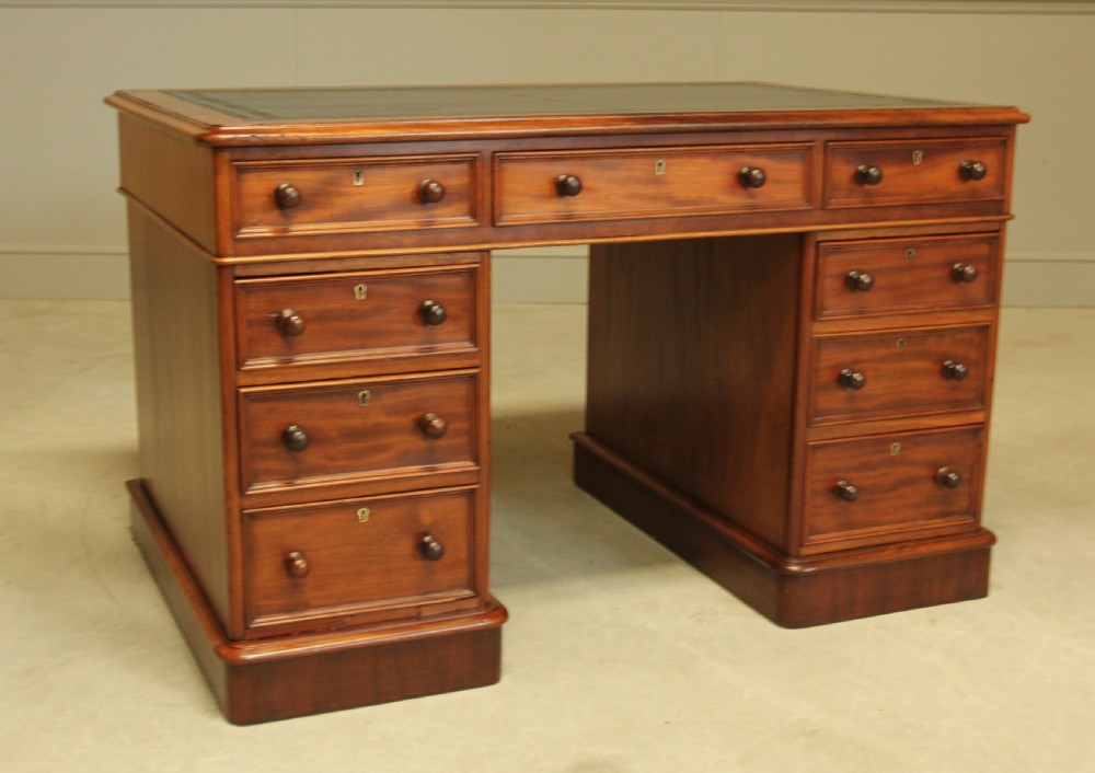 A VICTORIAN MAHOGANY WRITING DESK View VI