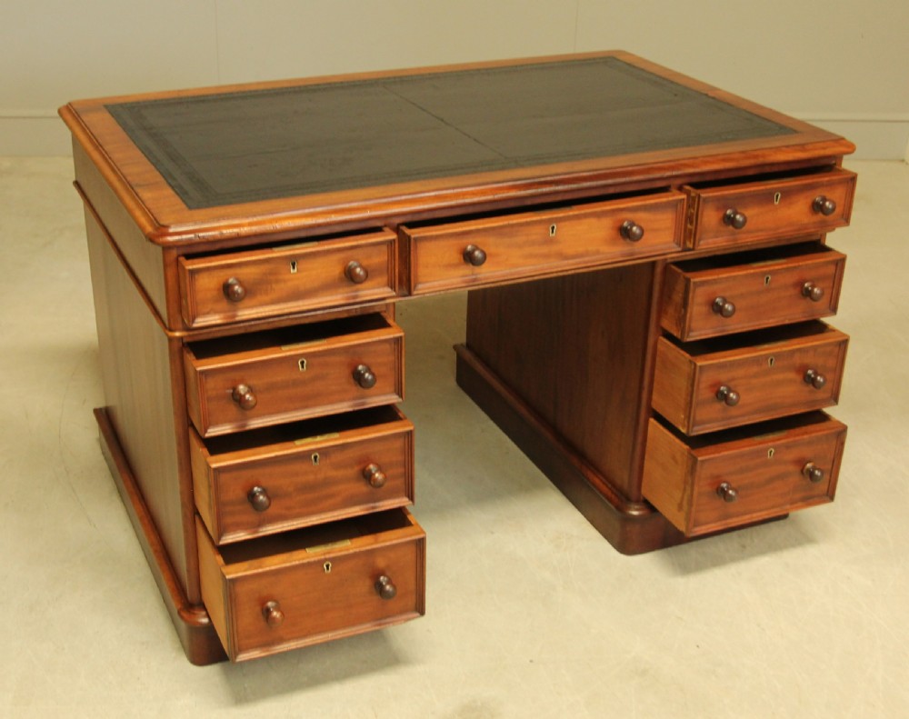 A VICTORIAN MAHOGANY WRITING DESK View VII