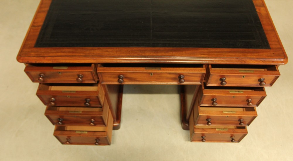 A VICTORIAN MAHOGANY WRITING DESK View VIII