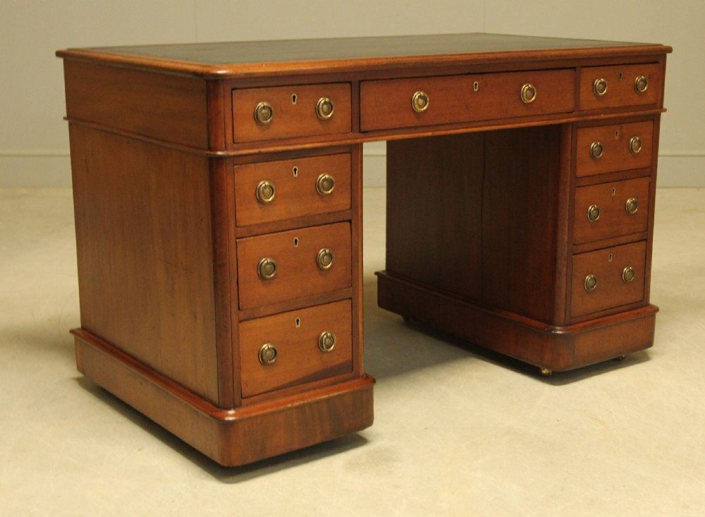A Victorian mahogany writing desk 