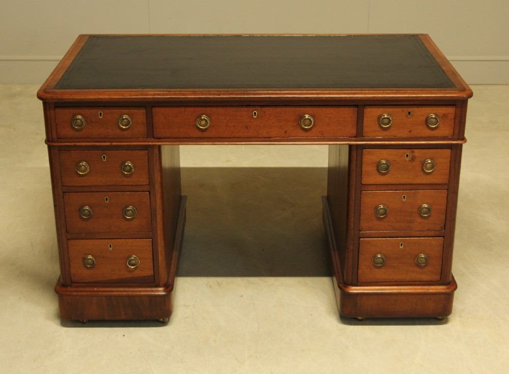 A Victorian mahogany writing desk  View II