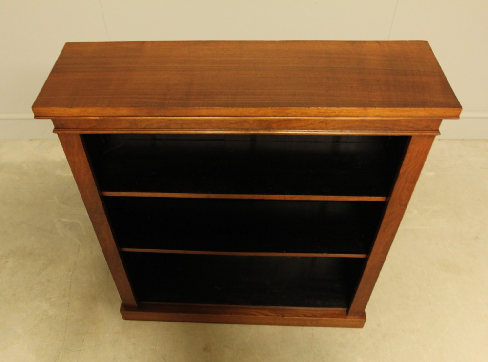 A Victorian Walnut open bookcase. View VI
