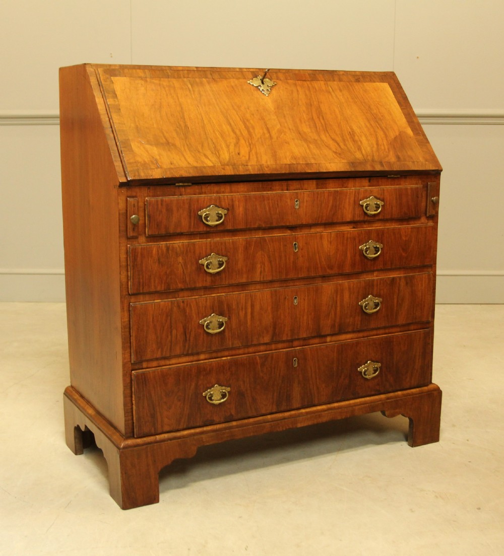 AN 18th century walnut bureau. 