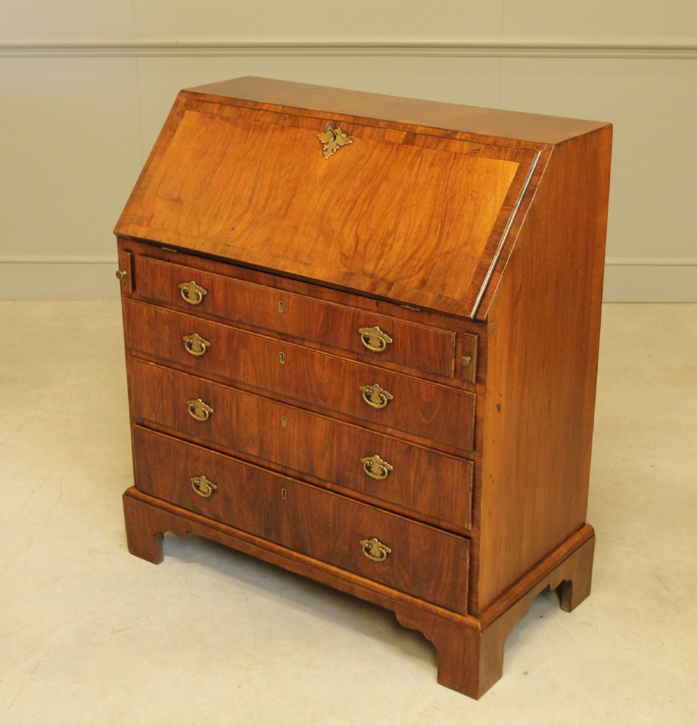 AN 18th century walnut bureau.  View III