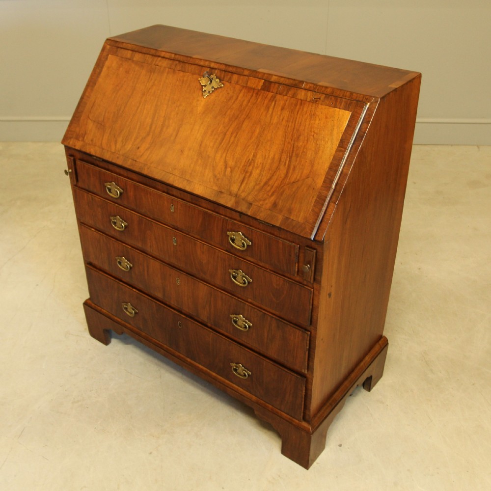 AN 18th century walnut bureau.  View VI
